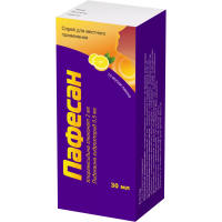 Пафесан (лимон) 2мг/0,5мг 30мл спрей д/местного прим (Хлоргексидин+Лидокаин)